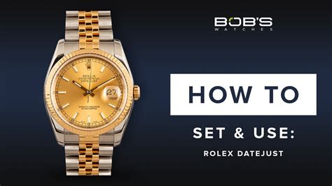 rolex how to adjust time|rolex datejust setting date.